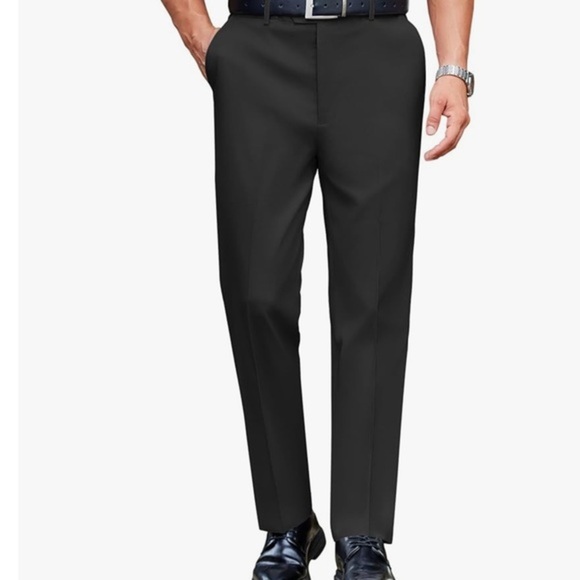 Men's Black Dress Pants - Picture 1 of 3